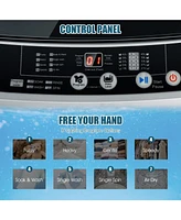 Full-Automatic Washing Machine 1.5 Cubic Feet 11 Lbs Washer and Dryer