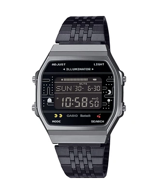 Casio Men's Pac Man Special Edition Black Ion Plated Bracelet Watch 38mm
