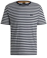 Boss by Hugo Men's Cotton Relaxed-Fit Striped T-Shirt