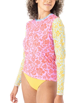 Roxy Juniors' Tapestry Patchwork Seaskippping Rashguard