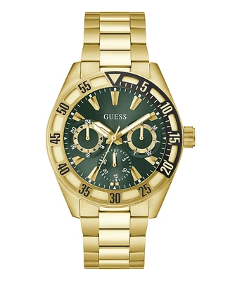 Guess Men's Multifunction Gold Tone Stainless Steel Watch, 44mm