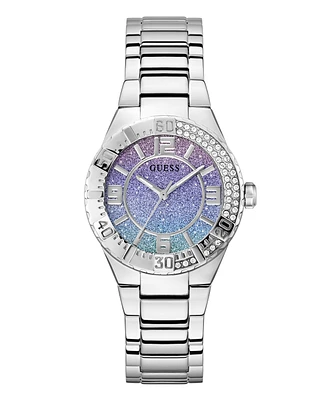 Guess Women's Analog Silver Tone Stainless Steel Watch, 36mm