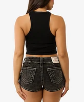 True Religion Women's Buddha Goddess Crewneck Tank