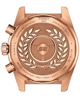 Tissot Men's Swiss Automatic Chronograph PR516 Rose Gold Pvd Stainless Steel Bracelet Watch 41mm