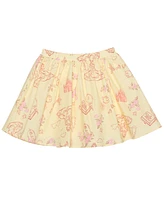 Disney Toddler and Little Girls 2-Piece Belle's Day Short Sleeve Top Skirt Set