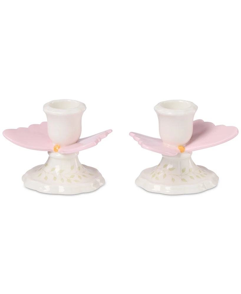 Lenox Butterfly Meadow Candlestick Holders, Set of 2