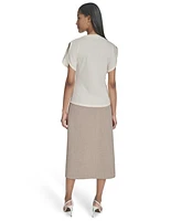 Halston Women's Butterfly-Sleeve Top