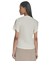 Halston Women's Butterfly-Sleeve Top