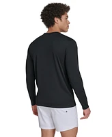 Calvin Klein Men's Monogram Long-Sleeve Swim Rash Guard