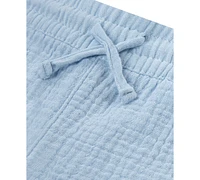 Hurley Little Boys 2-Piece Gauze Camp Shirt and Shorts Set