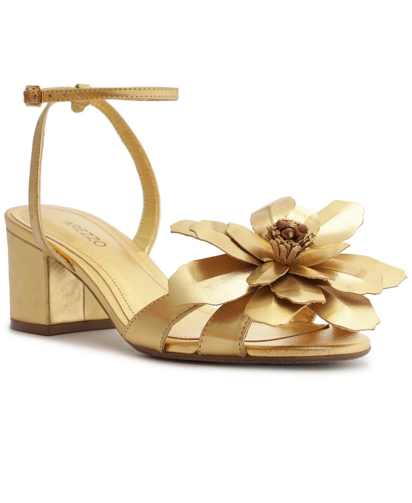 Arezzo Women's Daisy Round Toe Dress Sandals