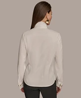 Donna Karan New York Women's Wrist-Hardware Button-Down Shirt