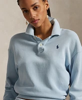 Polo Ralph Lauren Women's Lightweight Fleece Long-Sleeve Sweatshirt