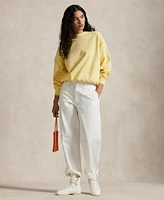 Polo Ralph Lauren Women's Oversize Back-Logo Fleece Crewneck Sweatshirt