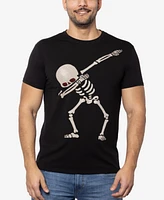 Men's Dabbing Skeleton Rhinestone Graphic T-Shirts