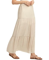 Bcx Solid Gauzy Texture Maxi Skirt