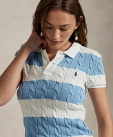 Polo Ralph Lauren Women's Slim-Fit Cable-Knit Shirt