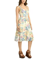 Bcx Juniors' Sleeveless Floral Sweetheart Dress