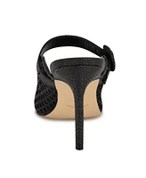 Nine West Women's Rondel Buckle Strap Slip-On Pumps