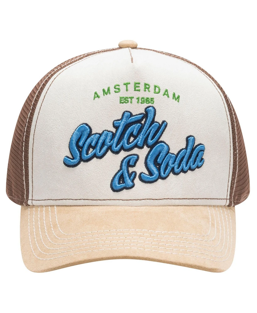 Scotch & Soda Men's Altos Adjustable Trucker Cap