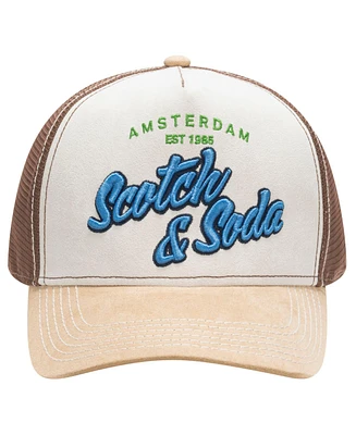 Scotch & Soda Men's Altos Adjustable Trucker Cap