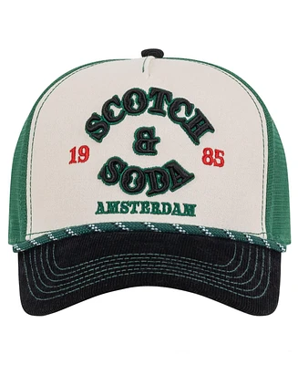 Scotch & Soda Men's Breezy Adjustable Trucker Cap
