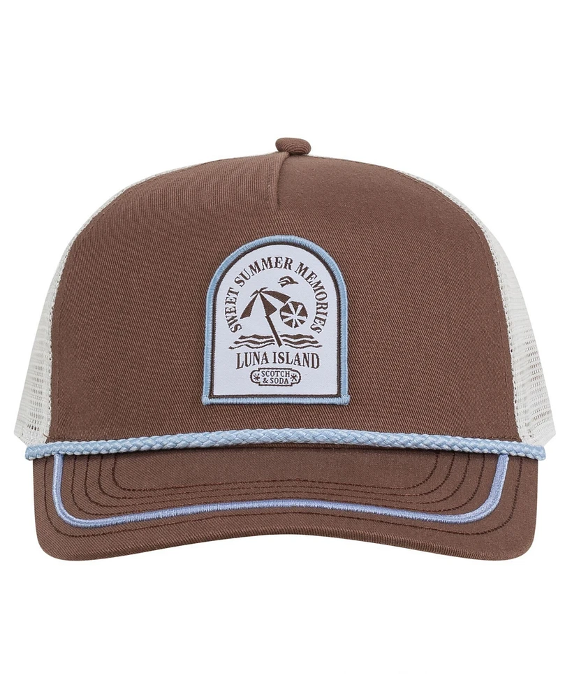 Scotch & Soda Men's Luna Island Adjustable Trucker Hat
