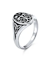 Bling Jewelry Celestial Celtic Sun Moon Tree Of Life Signet Silver Ring Antique Style Sterling