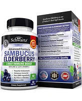 Sambucus Elderberry Capsules, Bioschwartz, Immune Boost with Zinc & 133% Vitamin C, 60ct