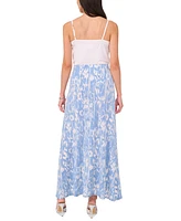 Vince Camuto Women's Abstract-Print A-Line Maxi Skirt