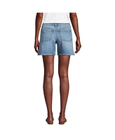 Lands' End Women's Recover Mid Rise 7" Jean Shorts