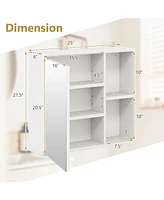 Bathroom Medicine Cabinet with Single Mirror Door