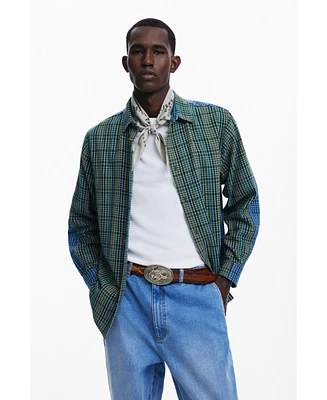 Desigual Men's Combined checkered shirt