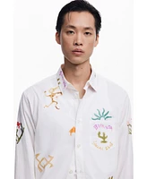 Desigual Men's Shirt with ethnic patterns