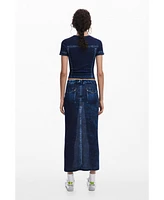 Desigual Women's Denim effect T-shirt