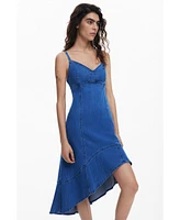 Desigual Women's Denim midi dress