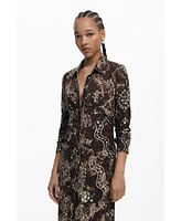 Desigual Women's Snake shirt dress