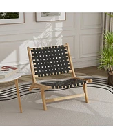 Modern Armless Lounge Chair with Backrest and Seat Sleek and Comfortable Seating for Living Room or Office