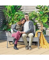 Hdpe Patio Adirondack Chair for Porch Garden Backyard