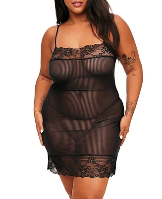 Jeanne Women's Plus-Size Bodycon Slip Lingerie