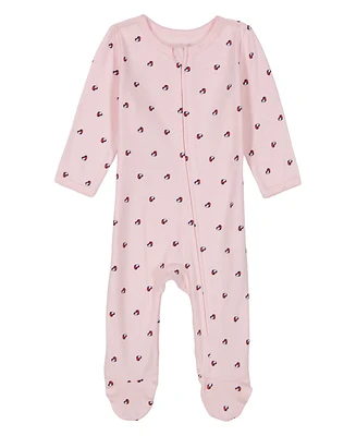 Tommy Hilfiger Baby Girl One-Piece Heart Flags Footed Coverall