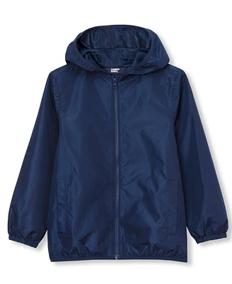 Lands' End Girls Waterproof Hooded Packable Rain Jacket