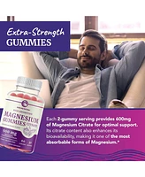 Magnesium Citrate Gummies, Absorption Magnesium for Calm, Relaxation & Digestion, Raspberry Flavor, Nobi Nutrition, 60ct