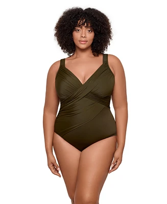 Miraclesuit Women's Plus Rock Solid Revele One Piece Swimsuit