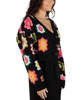 Hurley Juniors' Daisy Button-Front Cardigan Sweater