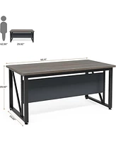 Tribesigns 55 inches Simple Computer Desk,Modern Home Office Desk Writing Table for Workstation