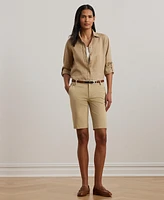 Lauren Ralph Twill Stretch Bermuda Shorts