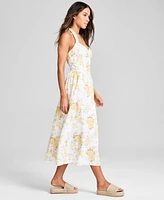 And Now This Women's Printed Halter Sweetheart-Neck Dress, Exclusively at Macy's