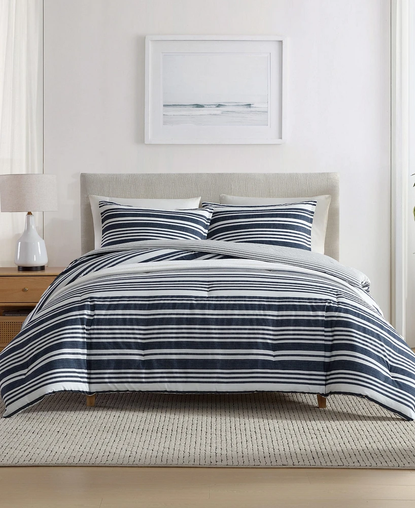 Nautica Coastline Stripe -Pc. Comforter Set