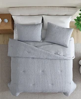 Nautica Nautical Stitch Chambray 3-Pc. Comforter Set